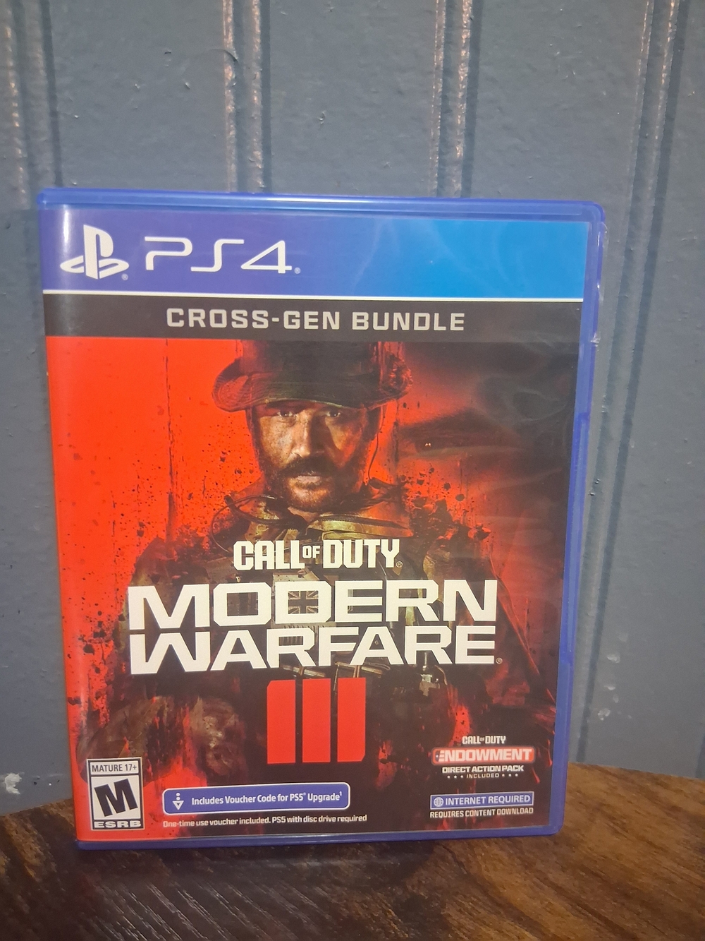 Sony PS4 Call of Duty: Modern Warfare III - Blue Case with Red Cover Art